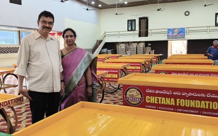 చేతన ఫౌండేషన్ ఆధ్వర్యంలో కాకతీయ కమ్మ సేవ సమితి సౌజన్యంతో ఉచిత వస్తువుల పంపిణీ