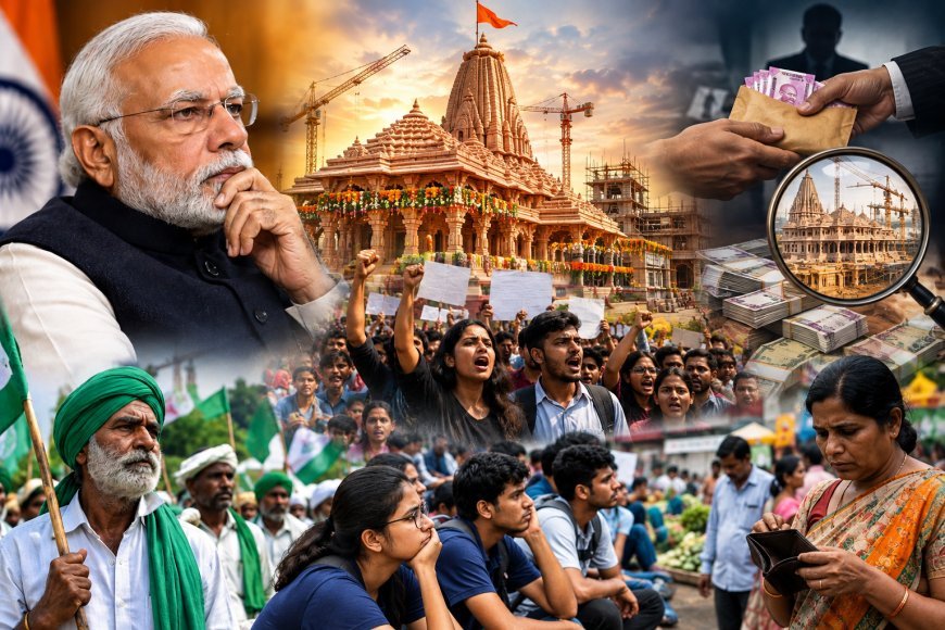 మోదీ ప్రభుత్వంపై నిరసనలు ప్రజా అసంతృప్తి