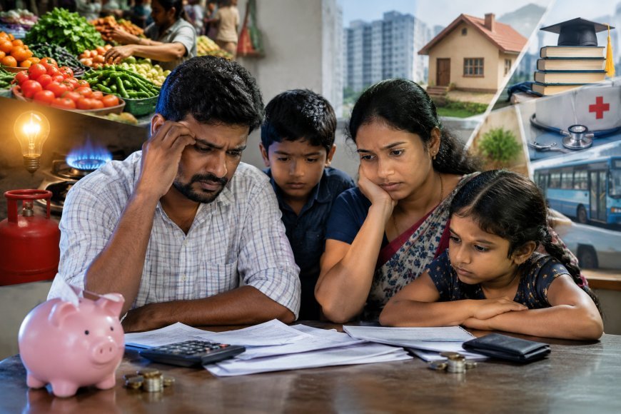 ఆదాయం పెరగక.. ఖర్చులు భారమై.. మధ్యతరగతి కుటుంబాలపై ఒత్తిడి