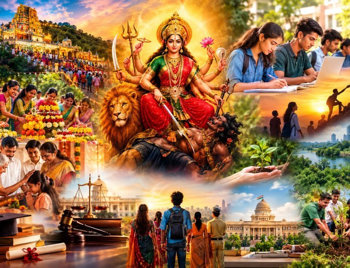 దుర్గమ్మ ఆరాధన నుంచి దుర్మార్గాల నిర్మూలన వరకు